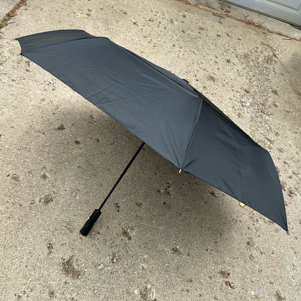 SHEDRAIN BLACK DOUBLE LAYER UMBRELLA